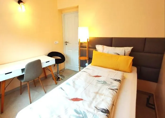 Appartement River View Near Frankfurt - 3 Rooms-4 Beds & 1 Sofa Bed -air Condition- Private Parking